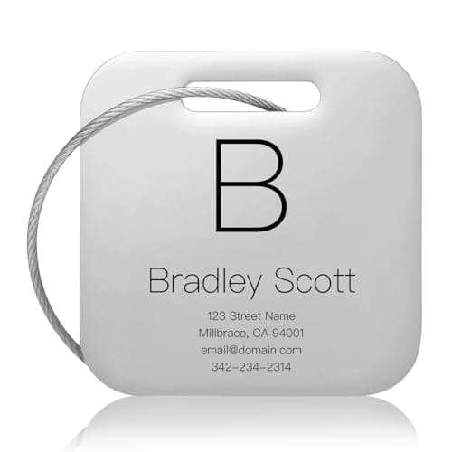 KCULE KCULE Customized Stainless Steel Luggage Tags